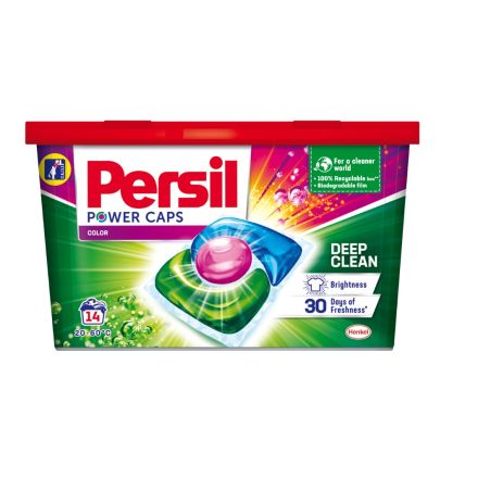 PERSIL POWER COLOR Капсули за цветно пране, 14 пранета