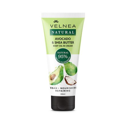 VELNEA NATURAL  Крем за тяло авокадо и масло от шеа 200мл