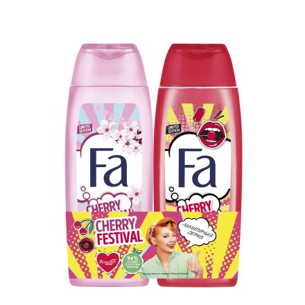 FA CHERRY FEST+KISS Душ гел, 2 х 250 мл.в