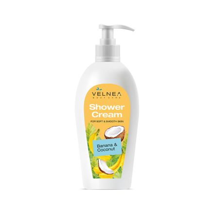 VELNEA BANANA &COCONUT Кремообразен душ гел, 400мл