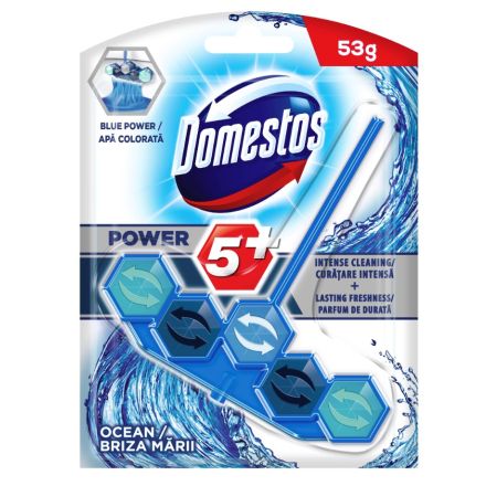 DOMESTOS ПАУЪР 5 ОКЕАН СИНЯ ВОДА Ароматизатор за WC 53 гр