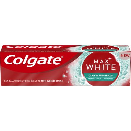 COLGATE MAX WHITE CLAY MINERALS Паста за зъби, 75мл. 