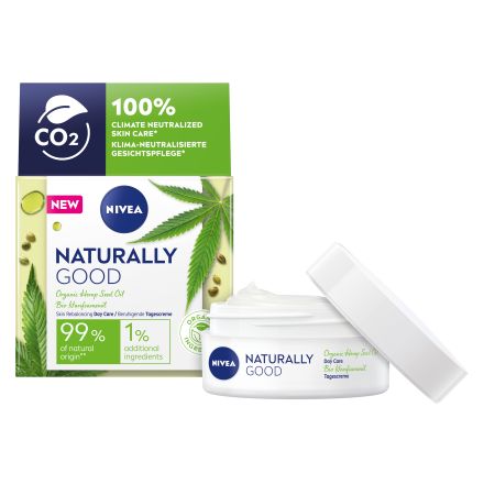 NIVEA NATURALLY GOOD HEMP SEED OIL & JOJOBA OIL Дневен крем , 50мл.