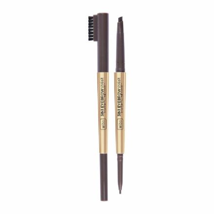 WIBO Молив за вежди 3в1 №2 Dark Brown, 1 бр.