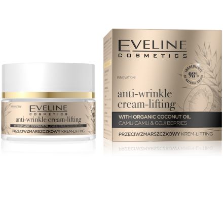EVELINE ORGANIC GOLD Крем за лице против бръчки с лифтинг ефект, 50 мл