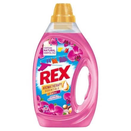 REX GEL ORCHID&MACADAMIA Течен перилен препарат за цветно пране, 20 пранета