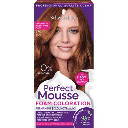 PERFECT MOUSSЕ Боя за коса 670 меден
