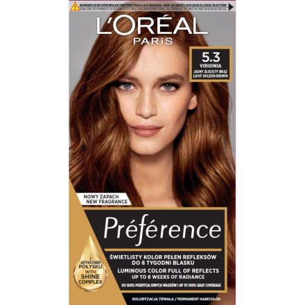 L'OREAL PARIS PREFERENCE RECITAL Боя за коса 5.3 VIRGINIE