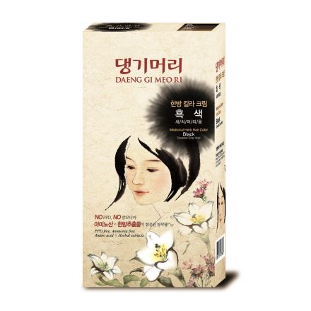 DOORI PHYTO Безамонячна боя за коса Black, 140 мл