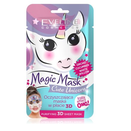 EVELINE MAGIC MASK 3D Почистваща маска с орхидея и краставица