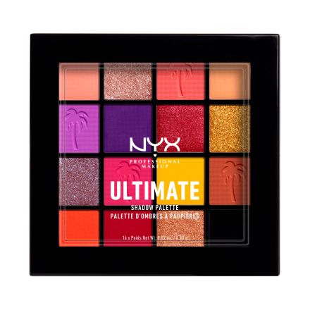 NYX PROFESSIONAL MAKE UP ULTIMATE SHADOW Палитра сенки за очи Festival, 16 цвята