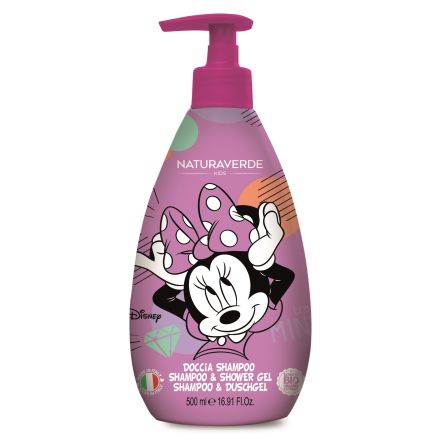 NATURAVERDE MISS MINNIE MOUSE Детски шампоан и душ гел 2в1, 500мл