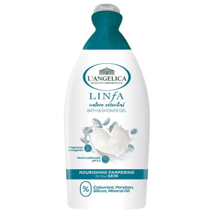 L'ANGELICA LINFA NATURE ESSENTIAL Душ гел и паня за вана, 500мл.