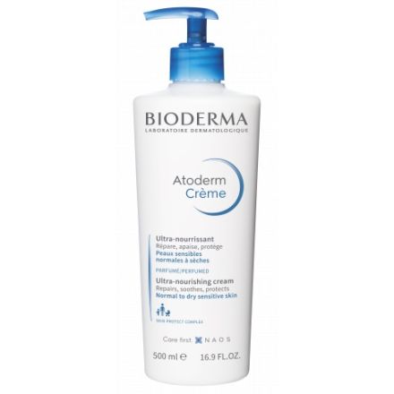 BIODERMA ATODERM Ултра подхранващ и успокояващ крем за нормална до суха чувствителна кожа 500 мл.