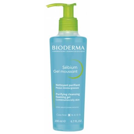 BIODERMA SEBIUM Ежедневен измиващ гел за мазна акнеична кожа 200 мл. 