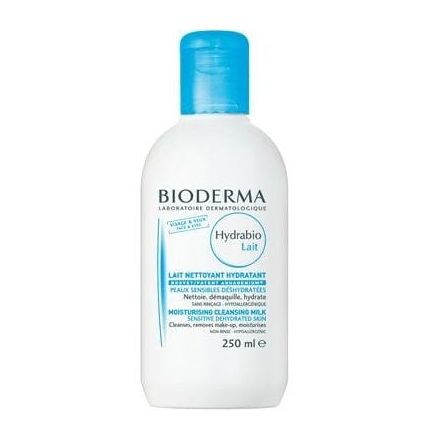 BIODERMA HYDRABIO LAIT Почистващо мляко за лице за чувствителна и дехидратирана кожа 250 мл.