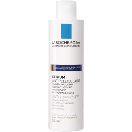 LA ROCHE-POSAY KERIUM Шампоан-крем против сух пърхот 200 мл.