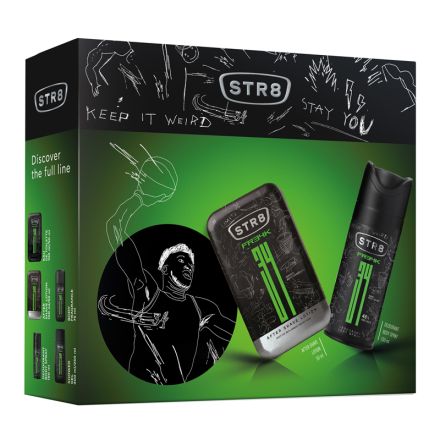 STR8 FR34K Подаръчен комплект Афтършейв лосион, 50 мл + део спрей, 150 мл