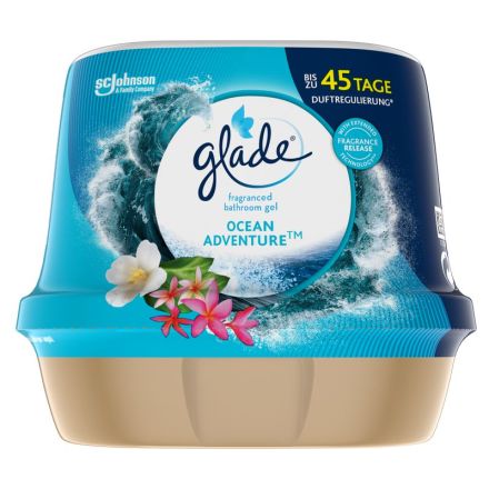 GLADE OCEAN ADVENTURE Гел ароматизатор за баня, 180 гр