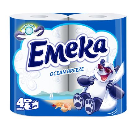 ЕМЕКА OCEAN BREEZE Ароматизирана тоалетна хартия 3 пласта, 4бр.