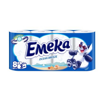 ЕМЕКА OCEAN BREEZE Ароматизирана тоалетна хартия 3 пласта, 8 бр.