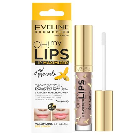 EVELINE OH! MY LIPS - LIP MAXIMIZER Гланц за уголемяване на устни - Пчелна отрова, 4.5 мл