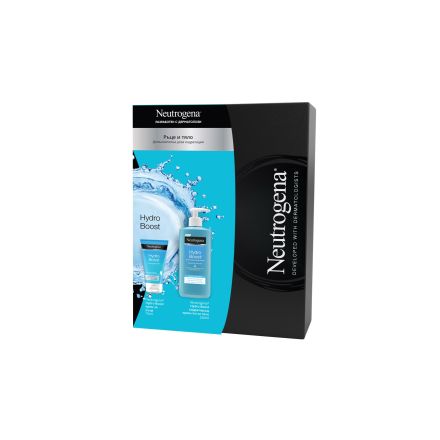 NEUTROGENA HYDRO BOOST Подаръчен комплект Крем за ръце, 75 мл+  Крем гел за тяло, 250 мл