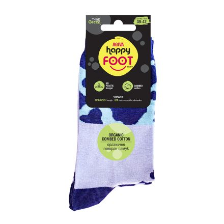 HAPPY FOOTTOPIA ЧОРАПИ DESIGN MILKY COW 39-42 