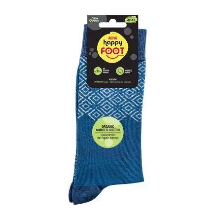 HAPPY FOOTTOPIA ЧОРАПИ PATTERN СИН 40-43 