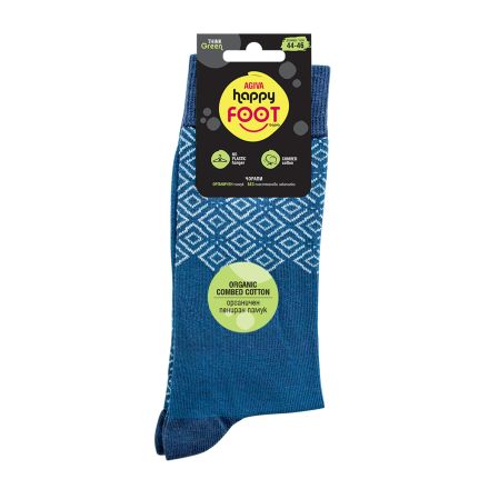 HAPPY FOOTTOPIA ЧОРАПИ PATTERN СИН 44-46 