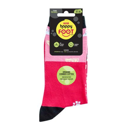 HAPPY FOOTTOPIA ЧОРАПИ DESIGN CAT 39-42 