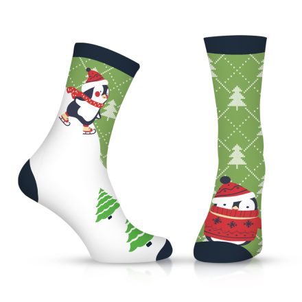 HAPPY FOOTTOPIA ЧОРАПИ ЗИМА ПИНГВИН 35-38 