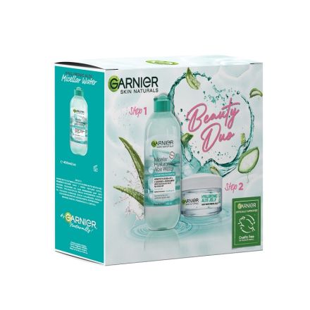 GARNIER ALOE Подаръчен комплект  Мицеларна вода, 400 мл + Крем-гел, 50 мл