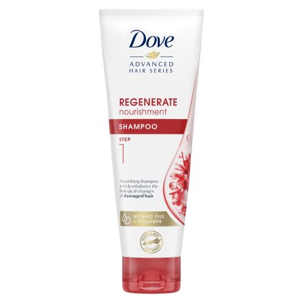 DOVE ADVANCED HAIR SERIES Шампоан за коса подхранващ и регенериращ, 250 мл.