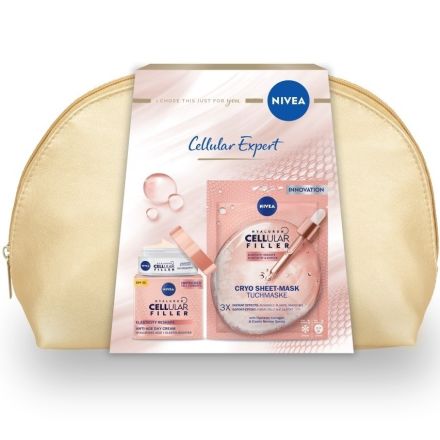 NIVEA CELLULAR EXPERT Подаръчен кмплект Дневен крем, 50 ml + Скулптурираща крио маска, 1 pcs