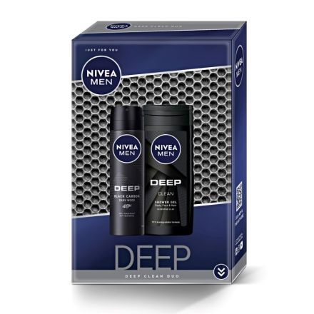 NIVEA MEN DEEP Подаръчен комплект Deo Спрей мъжки Deep, 150 ml + Душ-гел Deep, 250 ml