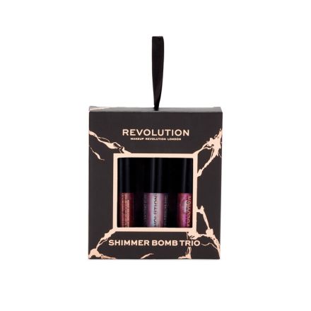 REVOLUTION SHIMMER BOMB TRIO Комплект гланц за устни, 3 бр. 