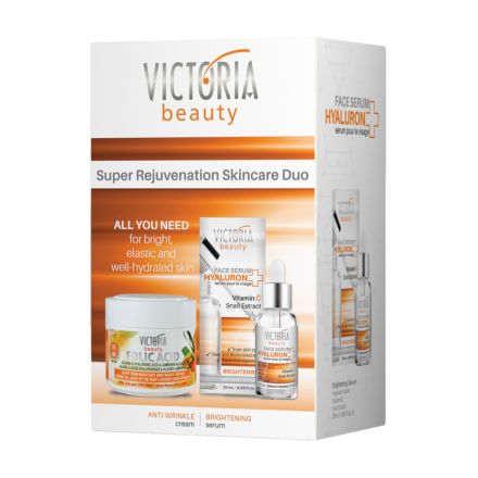 VICTORIA BEAUTY FOLIC-ACID Подаръчен комплект Крем за лице, 50 мл + Серум, 20 мл