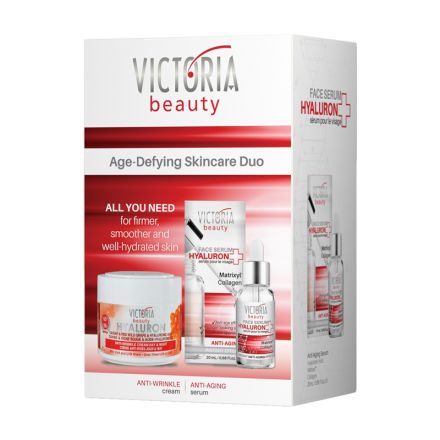 VICTORIA BEAUTY HYALURON Подаръчен комплект Крем за лице, 50 мл + Серум, 20 мл
