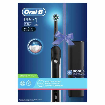 ORAL-B Комплект Електрическа четка за зъби Pro 750 + калъф за пътуване