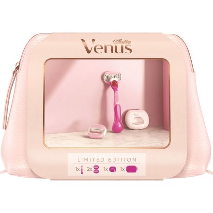GILLETTE VENUS BREEZE Подаръчен комплект Система за бръснене с 2 ножчета + Калъф за ножче + несесер