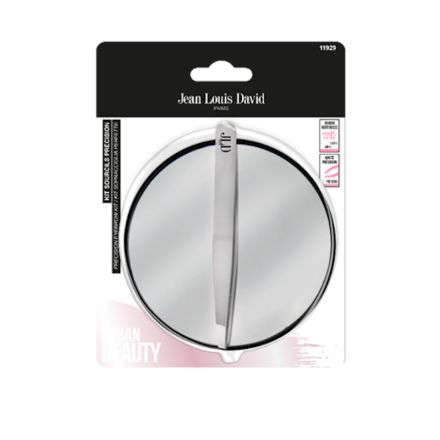 JEAN LOUIS DAVID  Комплект огледало с десеткратно увеличение и пинсета