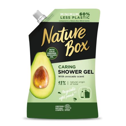 NATURE BOX POUCH Душ гел авокадо, 500 мл.