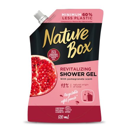 NATURE BOX POUCH Душ гел нар, 500 мл.