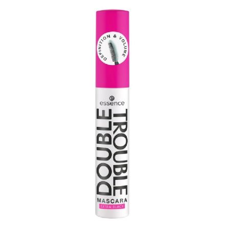 ESSENCE DOUBLE TROUBLE Спирала черна, 12 мл