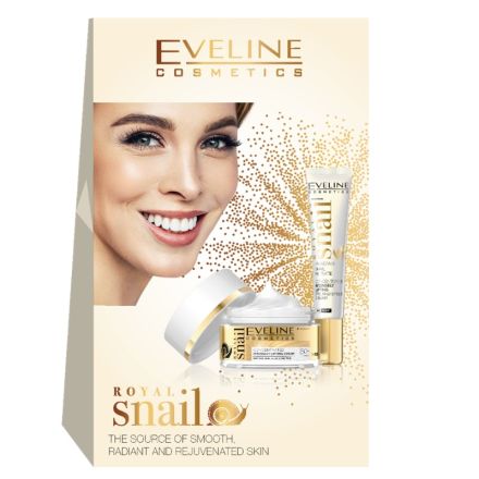 EVELINE Подаръчен комплект Дневен/нощен крем 50+ Royal Snail, 50 мл + Крем за очи и клепачи, 20 мл 