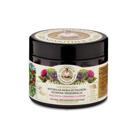 T.S.B.AGAFIA Натурална маска за коса - Възстановяване и защита - Мечо грозде & Репей 300 мл