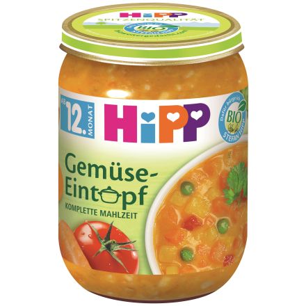 HIPP BIO Пюре Зеленчукова яхния 12+месеца 8627 250 г