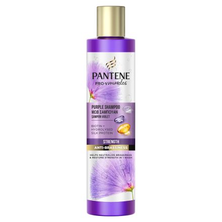 PANTENE SILK 'N GLOWING Шампоан за коса с биотин и хидролизиран копринен протеин, 225мл