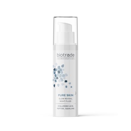 BIOTRADE PURE SKIN Озаряващ и възстановяващ нощен флуид за лице 50 мл.